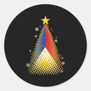 Philippines Pilipinas Filipino Weihnachtsparol Xma Runder Aufkleber