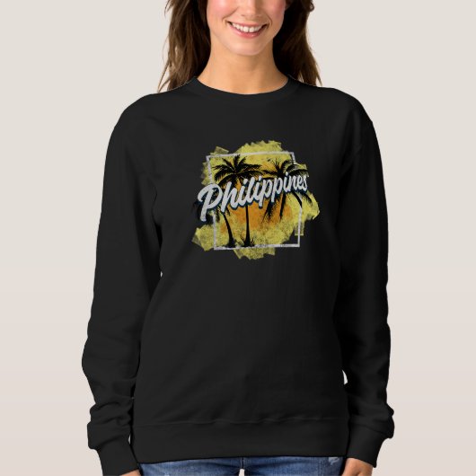 Philippines Pinay Filipino Country Palms Sun Mabuh Sweatshirt (Vorderseite)