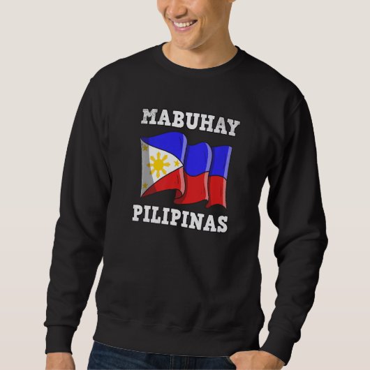 Philippines Pinay Filipino Pride Country Flag Mabu Sweatshirt (Vorderseite)
