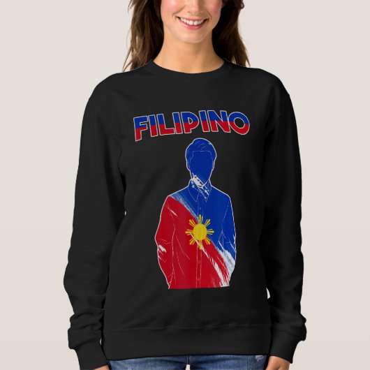 Philippines Pinoy Pinay Filipino Filipina Pride Pr Sweatshirt (Vorderseite)