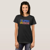 Philippines Proud Filipina America American Flag H T-Shirt (Vorne ganz)