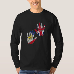 Philippines Proud Filipino Filipina Flag UK Englan T-Shirt