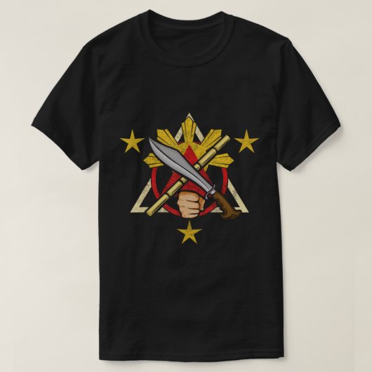 Philippines Proud Martial Arts Kali Eskrima Arnis T-Shirt (Design vorne)