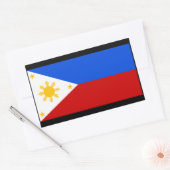Philippines Rechteckiger Aufkleber (Umschlag)