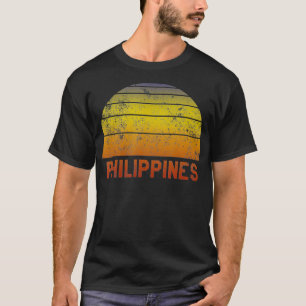 Philippines Retro Vintager 70er Throwback Surf T-Shirt