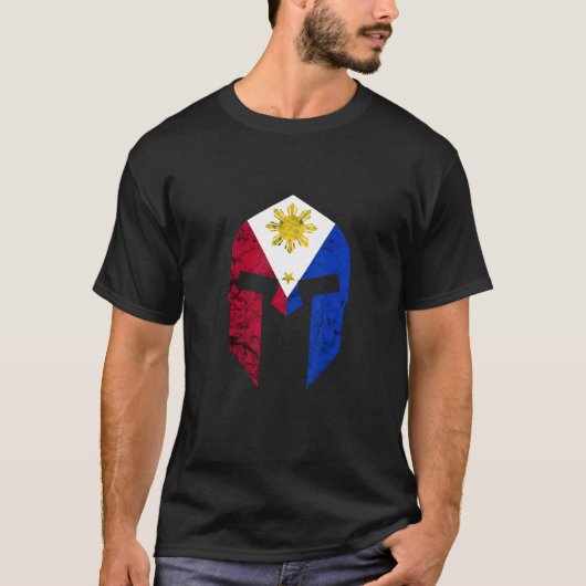 Philippines Roman Helmet Pilipinas Filipino Pride T-Shirt (Vorderseite)