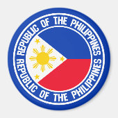 Philippines Round Emblem Magnet (Vorne)