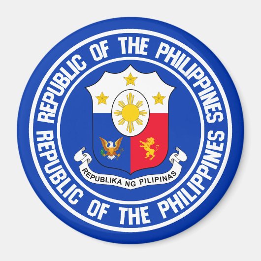 Philippines Round Emblem Magnet (Vorne)