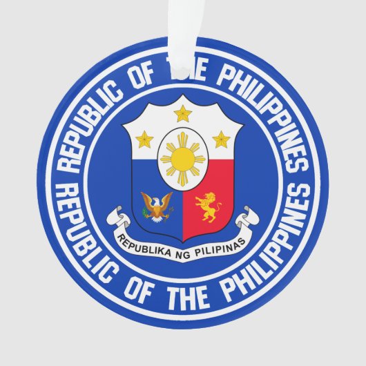 Philippines Round Emblem Ornament (Vorderseite)