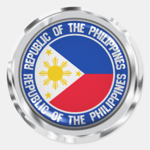 Philippines Round Emblem Runder Aufkleber