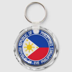Philippines Round Emblem Schlüsselanhänger