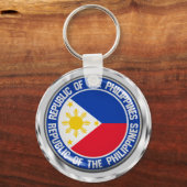 Philippines Round Emblem Schlüsselanhänger (Vorderseite)