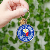 Philippines Round Emblem Schlüsselanhänger (Hand)