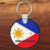 Philippines Roundel-Qualitätsflagge Schlüsselanhänger (Vorderseite)