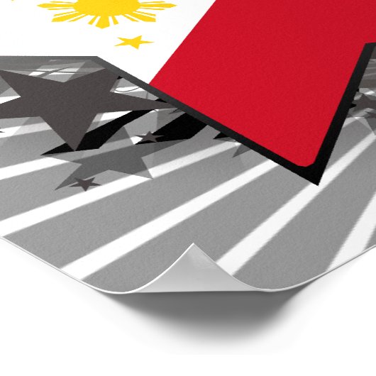 Philippines Star Poster (Ecke)
