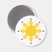 Philippines Sun | Filipino Sun | PI Sun Magnet (Vorderseite/Rückseite)