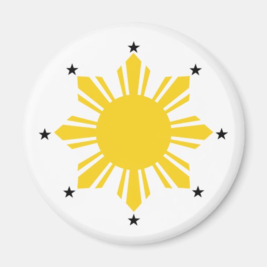 Philippines Sun | Filipino Sun | PI Sun Magnet (Vorne)