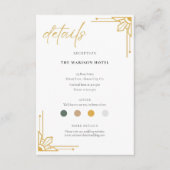 Philippines Sun Filipino Wedding Card - Begleitkarte (Vorderseite)