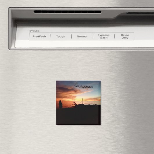 Philippines Sunset by the Sea - Magnet (In Situ (Geschirrspüler))