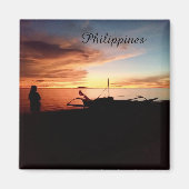Philippines Sunset by the Sea - Magnet (Vorne)