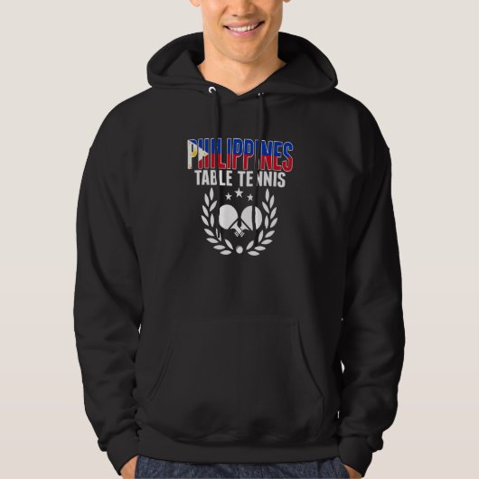 Philippines Table Tennis Fans Philippine Ping Pong Hoodie (Vorderseite)
