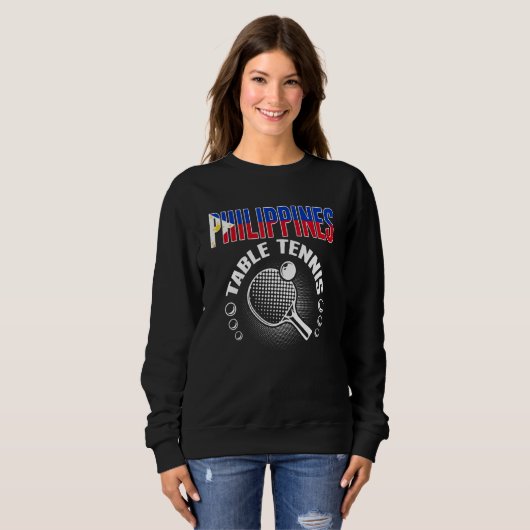 Philippines Table Tennis Support Philippine Ping Sweatshirt (Vorne ganz)