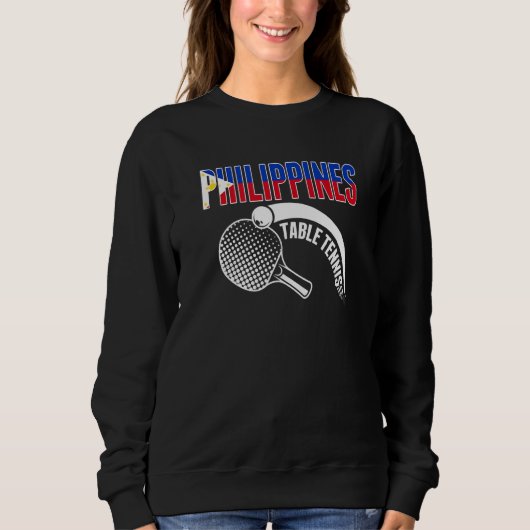 Philippines Table Tennis Support Philippine Ping Sweatshirt (Vorderseite)