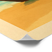 Philippines Vintage Travel– Tropical Beach Poster (Ecke)