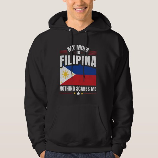 Philippinisch meine Mama ist FILIPINA Nothing Sc Hoodie (Vorderseite)
