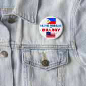 Philippinische Amerikaner für Hillary 2016 Button (Beispiel)
