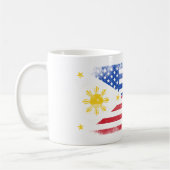 Philippinische amerikanische Flagge   Philippinen Kaffeetasse (Links)