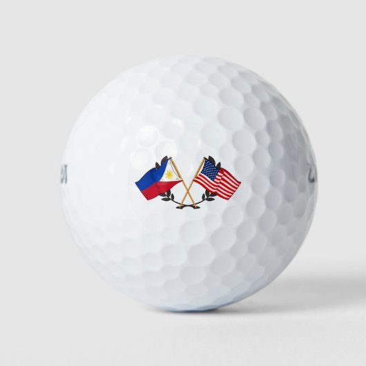 Philippinische amerikanische Flagge Philippinische Golfball (Vorderseite)