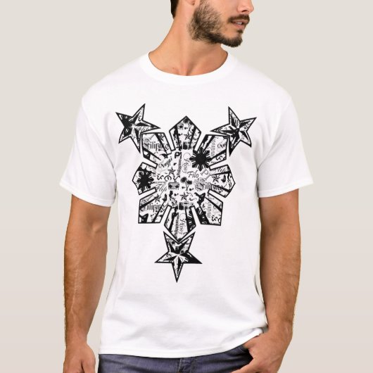 Philippinische Collage T-Shirt (Vorderseite)