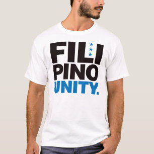 Philippinische Einheit - Blau und Schwarzes T-Shirt