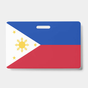 philippinische Flagge Ausweis