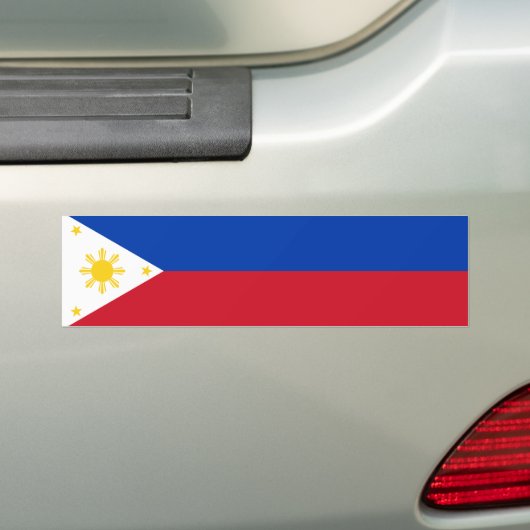 philippinische Flagge Autoaufkleber (Auf Auto)