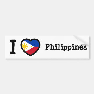 philippinische Flagge Autoaufkleber