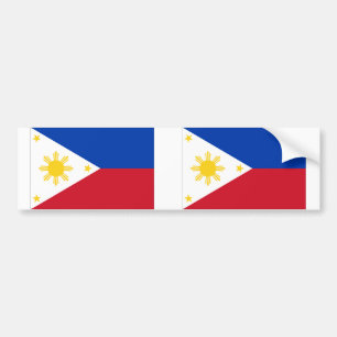 philippinische Flagge Autoaufkleber