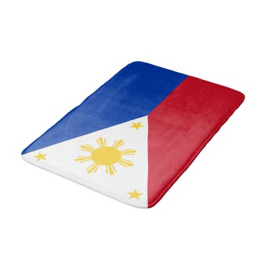 philippinische Flagge Badematte (Schrägansicht)