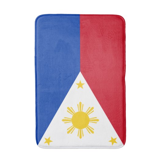 philippinische Flagge Badematte (Vorderseite Vertikal)