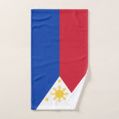 philippinische Flagge Badhandtuch Set (Handtuch)