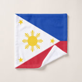 philippinische Flagge Badhandtuch Set (Waschlappen)