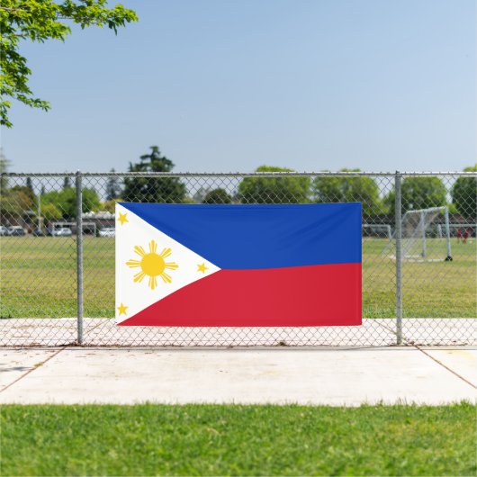 philippinische Flagge Banner (Insitu)
