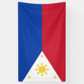 philippinische Flagge Banner (Vertikal)