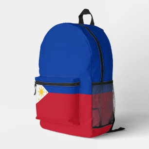 philippinische Flagge Bedruckter Rucksack