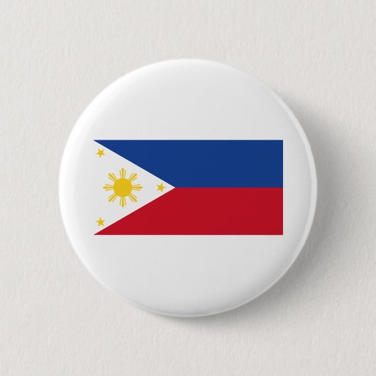 philippinische Flagge Button (Vorderseite)