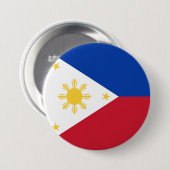 philippinische Flagge Button (Vorne & Hinten)