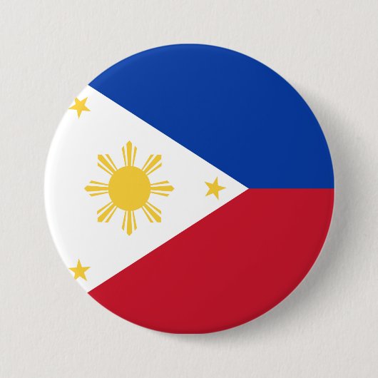 philippinische Flagge Button (Vorderseite)