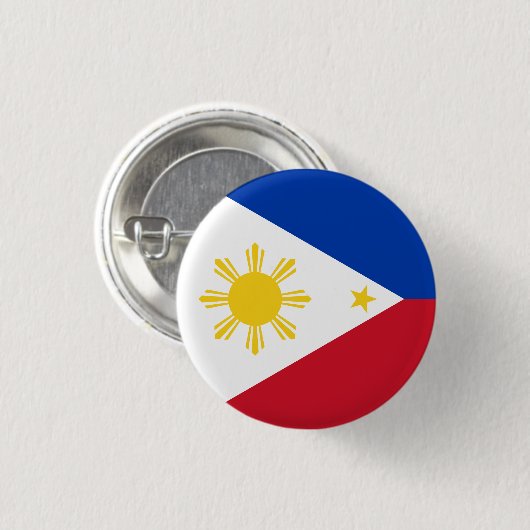 philippinische Flagge Button (Vorne & Hinten)
