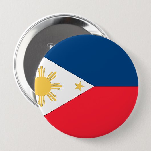philippinische Flagge Button (Vorne & Hinten)